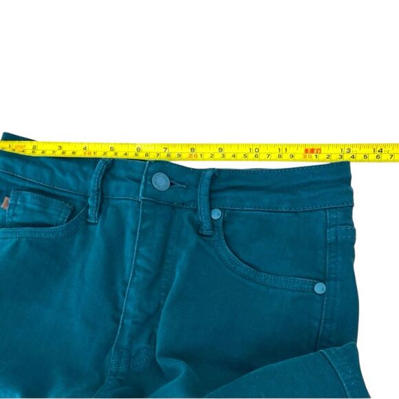 Judy Blue High Waist Wide Leg Garment Dyed Crop Jeans Teal - Picture 5 of 8